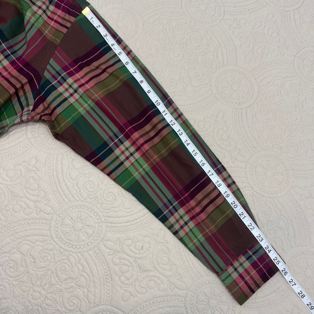 Polo Ralph Lauren Regent‎ Classic Fit Plaid Button Down Shirt Mens XL Green Pink - Picture 6 of 7